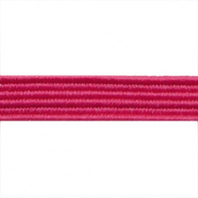 Резиновые нити с текстильным покрытием, шир. 6 мм ( упак.30 м/уп), цв.- 84-фуксия - купить в Черкесске. Цена: 155.22 руб.