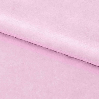 Велюр JS LIGHT 1, 220 гр/м2, шир.150 см, (3,3 м/кг), цвет бл.розовый - купить в Черкесске. Цена 1 055.34 руб.
