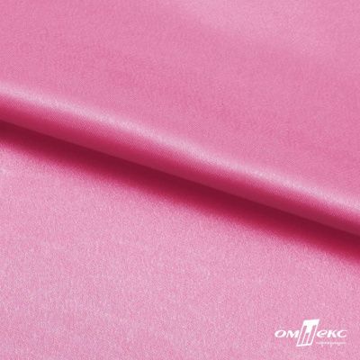 Поли креп-сатин 15-2215, 125 (+/-5) гр/м2, шир.150см, цвет розовый - купить в Черкесске. Цена 155.57 руб.