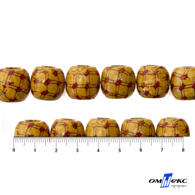 0189-Бусины деревянные "ОмТекс", 17 мм, упак.50+/-3шт - купить в Черкесске. Цена: 83.66 руб.