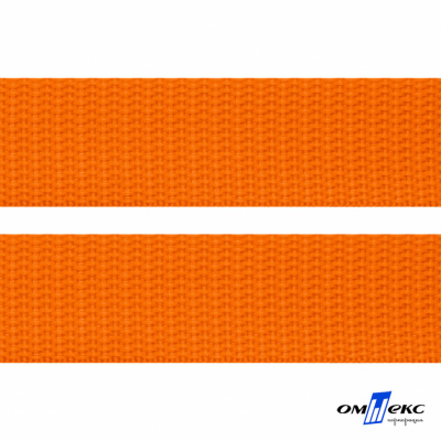 Оранжевый- цв.523 -Текстильная лента-стропа 550 гр/м2 ,100% пэ шир.25 мм (боб.50+/-1 м) - купить в Черкесске. Цена: 405.80 руб.