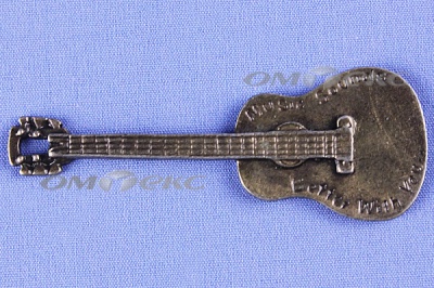 Декоративный элемент для творчества из металла "Гитара"  - купить в Черкесске. Цена: 19.99 руб.