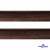 Кант атласный 074, шир. 12 мм (в упак. 65,8 м), цвет коричневый - купить в Черкесске. Цена: 237.16 руб.
