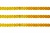 Пайетки "ОмТекс" на нитях, CREAM, 6 мм С / упак.73+/-1м, цв. 92 - золото - купить в Черкесске. Цена: 484.77 руб.