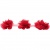 Тесьма плетеная "Рюш", упак. 9,14 м, цвет красный - купить в Черкесске. Цена: 46.82 руб.