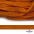 Шнур плетеный (плоский) d-12 мм, (уп.90+/-1м), 100% полиэстер, цв.267 - оранжевый - купить в Черкесске. Цена: 8.62 руб.