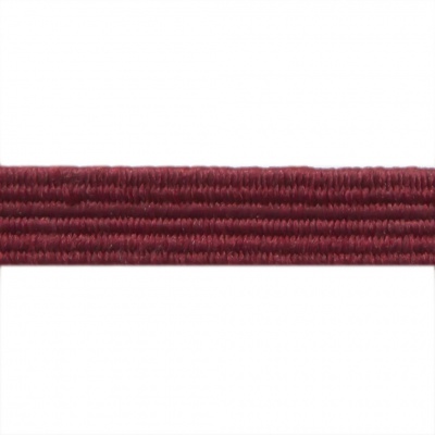 Резиновые нити с текстильным покрытием, шир. 6 мм ( упак.30 м/уп), цв.- 88-бордо - купить в Черкесске. Цена: 155.22 руб.