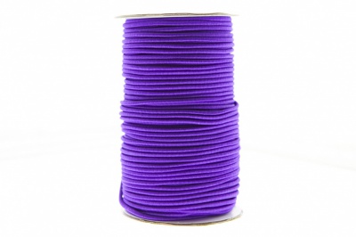 0370-1301-Шнур эластичный 3 мм, (уп.100+/-1м), цв.175- фиолет - купить в Черкесске. Цена: 459.62 руб.