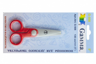 Ножницы G-508 детские 130 мм - купить в Черкесске. Цена: 118.32 руб.