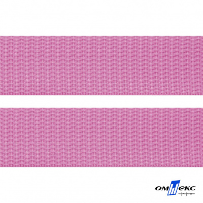 Розовый- цв.513-Текстильная лента-стропа 550 гр/м2 ,100% пэ шир.30 мм (боб.50+/-1 м) - купить в Черкесске. Цена: 475.36 руб.