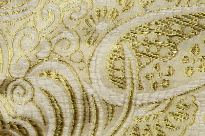 Ткань костюмная жаккард №5, 140 гр/м2, шир.150см, цвет золото - купить в Черкесске. Цена 383.29 руб.