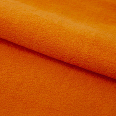 Флис DTY 16-1358, 250 г/м2, шир. 150 см, цвет оранжевый - купить в Черкесске. Цена 640.46 руб.