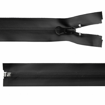 Молния водонепроницаемая PVC Т-7, 100 см, разъемная, цвет чёрный - купить в Черкесске. Цена: 61.89 руб.