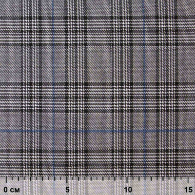 Ткань костюмная "Клер" 80% P, 16% R, 4% S, 200 г/м2, шир.150 см,#3 цв-серый/синий - купить в Черкесске. Цена 412.02 руб.