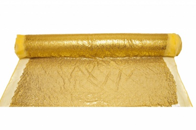 Сетка с пайетками №6, 188 гр/м2, шир.130см, цвет золото - купить в Черкесске. Цена 371.02 руб.
