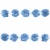 Тесьма плетеная "Рюш", упак. 9,14 м, цвет голубой - купить в Черкесске. Цена: 45.87 руб.