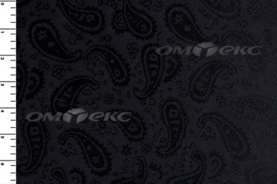 Ткань подкладочная жаккард Р14098, чёрный, 85 г/м2, шир. 150 см, 230T - купить в Черкесске. Цена 166.45 руб.