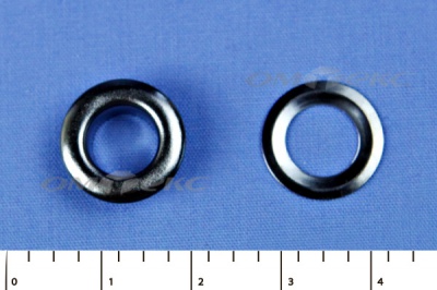 Люверсы металлические, блочка/кольцо, №5 (8 мм) упак.1000 шт- цв.никель - купить в Черкесске. Цена: 392 руб.