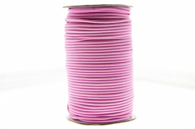 0370-1301-Шнур эластичный 3 мм, (уп.100+/-1м), цв.141- розовый - купить в Черкесске. Цена: 459.62 руб.