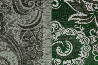 Ткань костюмная жаккард, 135 гр/м2, шир.150см, цвет зелёный№4 - купить в Черкесске. Цена 441.94 руб.