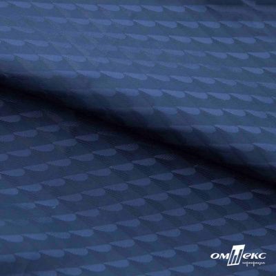 Ткань подкладочная Жаккард PV2416932,  93г/м2, ш.145 см,Т.синий (19-3921/черный) - купить в Черкесске. Цена 241.46 руб.
