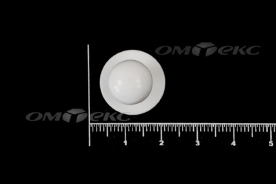 Пуговица поварская "Пукля", 10 мм, цвет белый - купить в Черкесске. Цена: 2.28 руб.