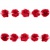 Тесьма плетеная "Рюш", упак. 9,14 м, цвет красный - купить в Черкесске. Цена: 46.82 руб.