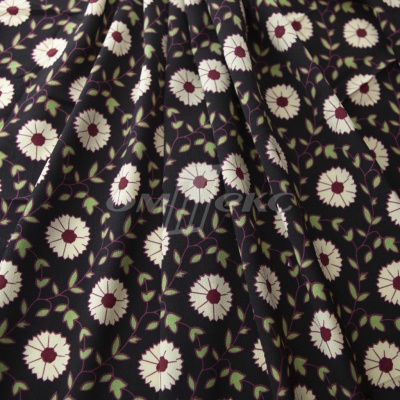 Плательная ткань "Фламенко" 10.1, 80 гр/м2, шир.150 см, принт растительный - купить в Черкесске. Цена 241.49 руб.