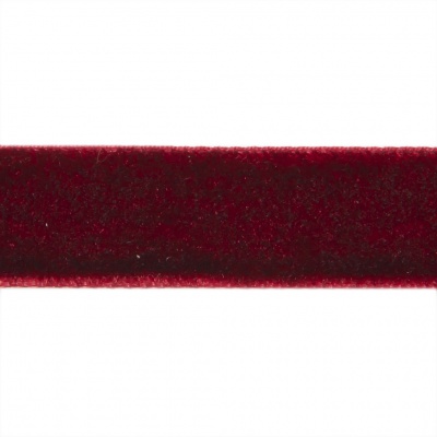 Лента бархатная нейлон, шир.12 мм, (упак. 45,7м), цв.240-бордо - купить в Черкесске. Цена: 392 руб.