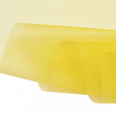 Фатин жесткий 16-68, 22 гр/м2, шир.180см, цвет жёлтый - купить в Черкесске. Цена 89.29 руб.