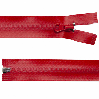 Молния водонепроницаемая PVC Т-7, 60 см, разъемная, цвет (820) красный - купить в Черкесске. Цена: 49.39 руб.