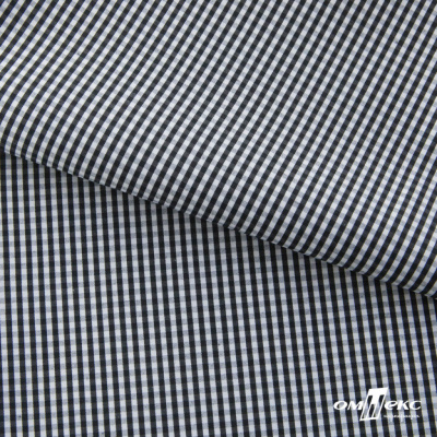 Ткань сорочечная Клетка Виши, 115 г/м2, 58% пэ,42% хл, шир.150 см, цв.6-черный, (арт.111) - купить в Черкесске. Цена 306.69 руб.