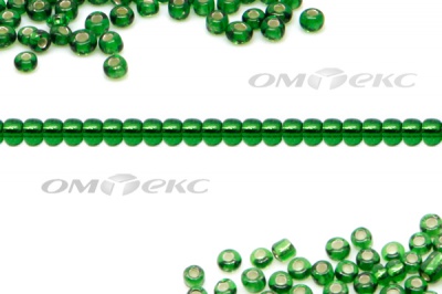 Бисер (SL) 11/0 ( упак.100 гр) цв.27В - зелёный - купить в Черкесске. Цена: 53.34 руб.