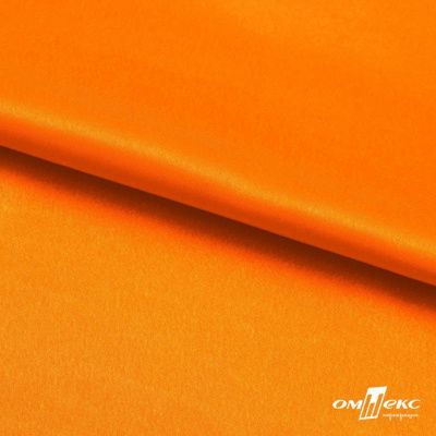 Поли креп-сатин 15-1263, 125 (+/-5) гр/м2, шир.150см, цвет оранжевый - купить в Черкесске. Цена 155.57 руб.