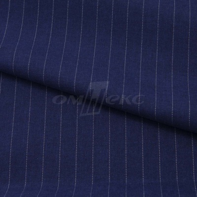 Костюмная ткань "Жаклин", 188 гр/м2, шир. 150 см, цвет тёмно-синий - купить в Черкесске. Цена 430.84 руб.