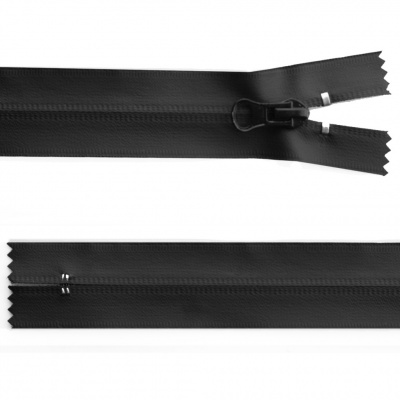 Молния водонепроницаемая PVC Т-7, 20 см, неразъемная, цвет чёрный - купить в Черкесске. Цена: 21.56 руб.