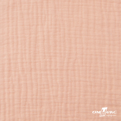 Ткань Муслин, 100% хлопок, 125 гр/м2, шир. 140 см #201 цв.(18)-розовый персик - купить в Черкесске. Цена 464.97 руб.