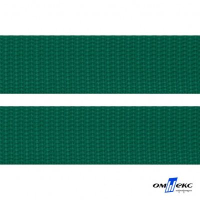 Зелёный- цв.876 -Текстильная лента-стропа 550 гр/м2 ,100% пэ шир.40 мм (боб.50+/-1 м) - купить в Черкесске. Цена: 637.68 руб.