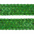 Тесьма с пайетками D4, шир. 35 мм/уп. 25+/-1 м, цвет зелёный - купить в Черкесске. Цена: 1 321.65 руб.