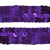 Тесьма с пайетками 12, шир. 20 мм/уп. 25+/-1 м, цвет фиолет - купить в Черкесске. Цена: 786.13 руб.