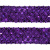 Тесьма с пайетками 12, шир. 35 мм/уп. 25+/-1 м, цвет фиолет - купить в Черкесске. Цена: 1 308.30 руб.