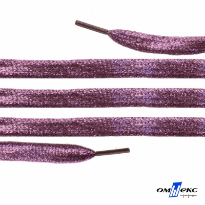 Шнурки #107-01, плоские 130 см, цв.розовый металлик - купить в Черкесске. Цена: 35.45 руб.