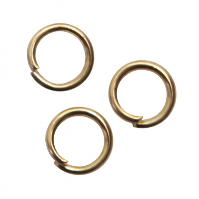 Кольцо  соединительное для бижутерии 5 мм, цв.-золото - купить в Черкесске. Цена: 0.44 руб.