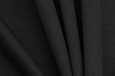 Трикотаж "Grange" BLACK 1# (2,38м/кг), 280 гр/м2, шир.150 см, цвет чёрно-серый - купить в Черкесске. Цена 870.01 руб.
