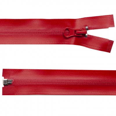 Молния водонепроницаемая PVC Т-7, 90 см, разъемная, цвет (820) красный - купить в Черкесске. Цена: 61.18 руб.