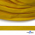 Шнур плетеный (плоский) d-12 мм, (уп.90+/-1м), 100% полиэстер, цв.269 - жёлтый - купить в Черкесске. Цена: 8.62 руб.