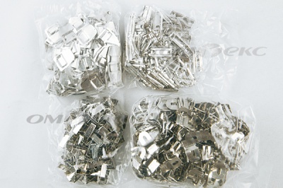Крючки брючные 4 шипа "Стром" 144 шт. никель - купить в Черкесске. Цена: 383.97 руб.