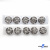 119-01 Кнопки пришивные декоративные металл 21 мм, цв.-никель - купить в Черкесске. Цена: 21.54 руб.