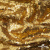 Трикотажное полотно, Сетка с пайетками,188 гр/м2, шир.140 см, цв.-тем.золото (#51) - купить в Черкесске. Цена 505.15 руб.