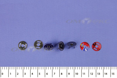 Кнопки магнитные МКМ-02, диам. 18 мм, чёрный никель - купить в Черкесске. Цена: 14.49 руб.